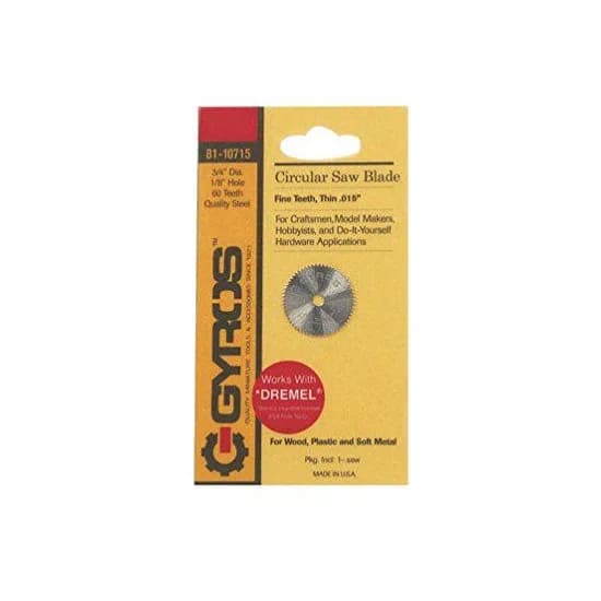 Gyros Tools 81-10715 3/4" Fine Tooth Steel Saw Blade