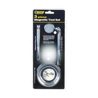 Steel Grip Stainless Steel Magnetic Parts Trays, 3-Piece