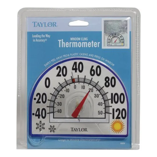 Window Cling Thermometer, 5-1/2 in.