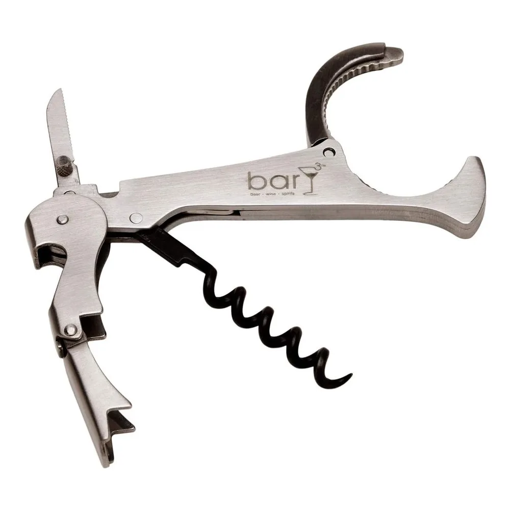Bary3 Stainless Steel Waiter's Corkscrew with Foil Cutter, Set of 2