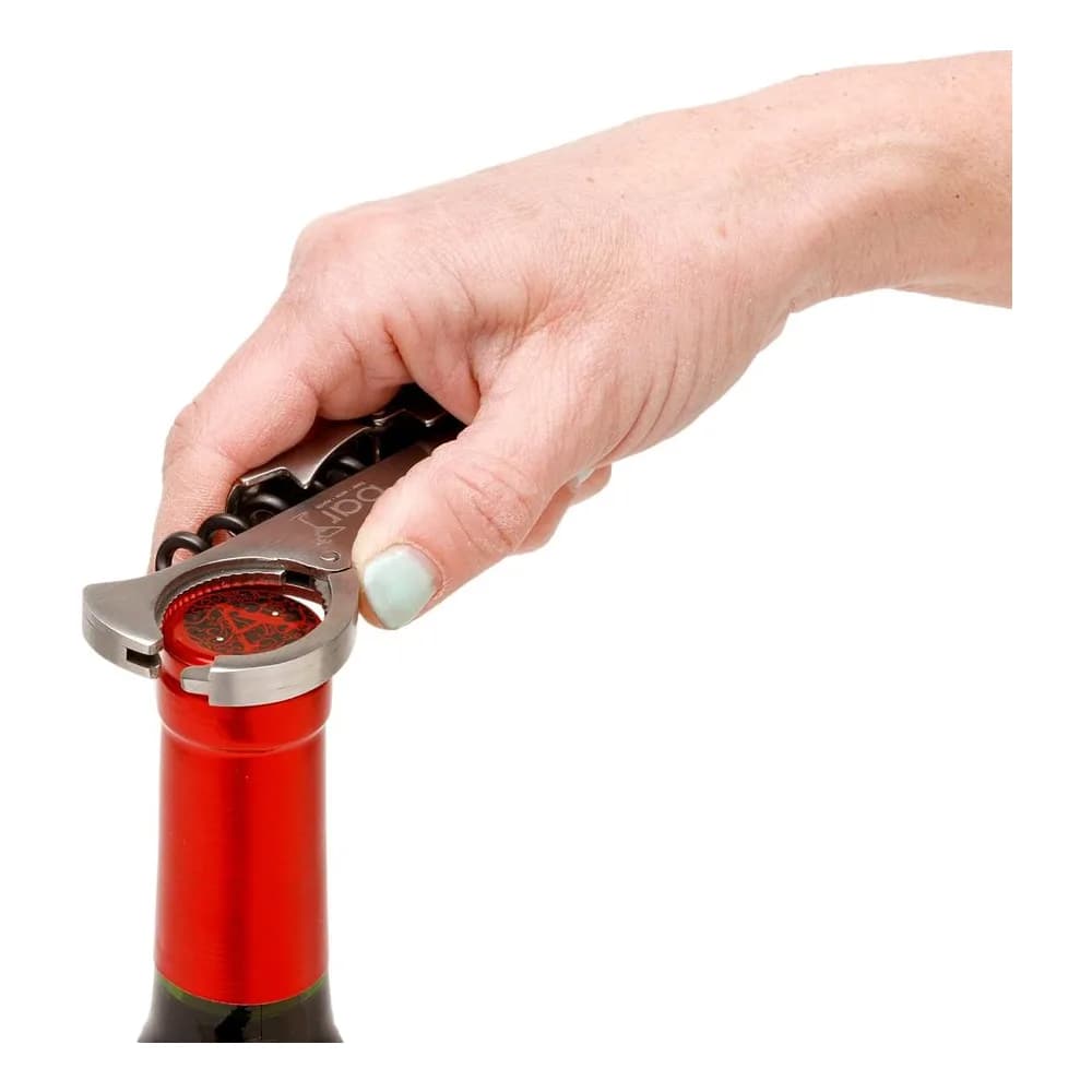 Bary3 Stainless Steel Waiter's Corkscrew with Foil Cutter, Set of 2 3