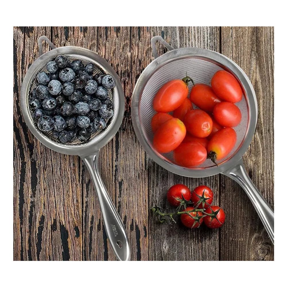 Bene Casa Silver Strainer Set 2