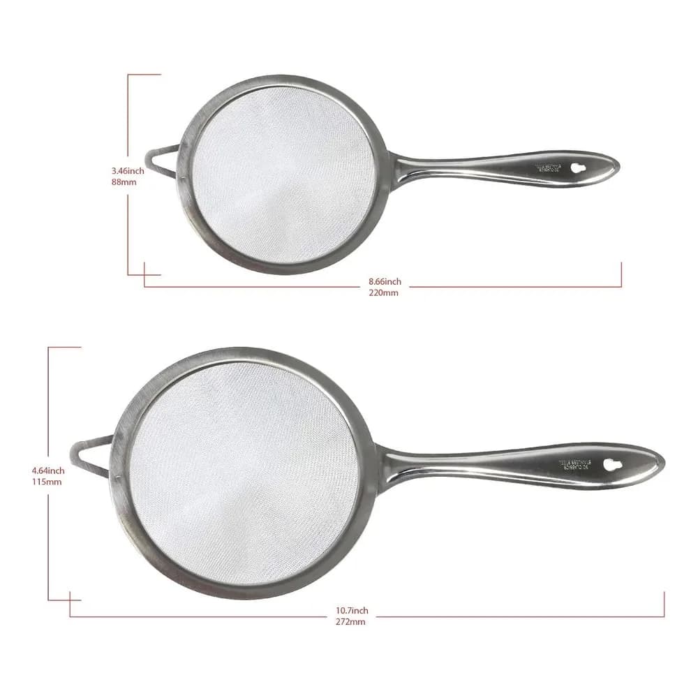 Bene Casa Silver Strainer Set 3