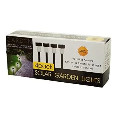 Kole Imports OC838 Solar Powered Garden Lights, 4-Piece Set 2