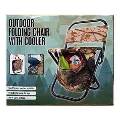 Kole Imports Outdoor Folding Chair with Cooler Bag 2