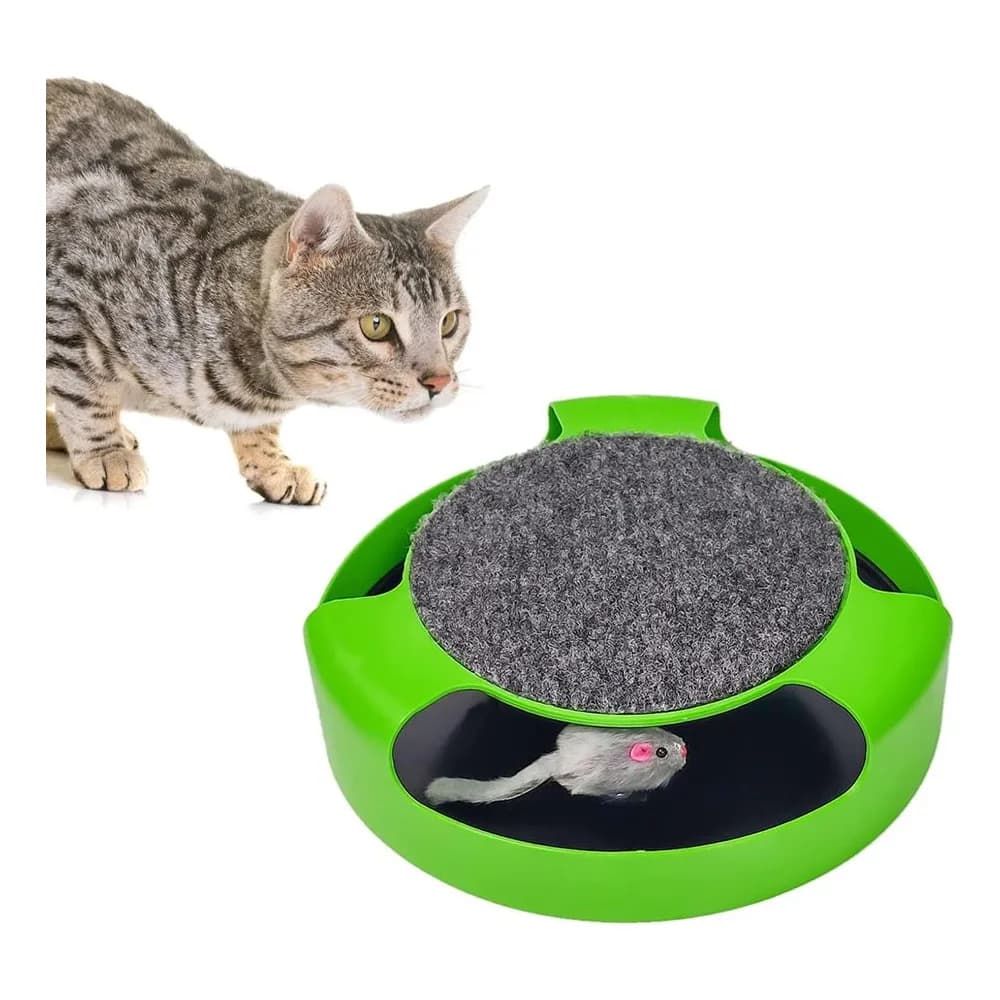 Kole KI-OC992 Cat Scratch Pad Spinning Toy with Mouse 1
