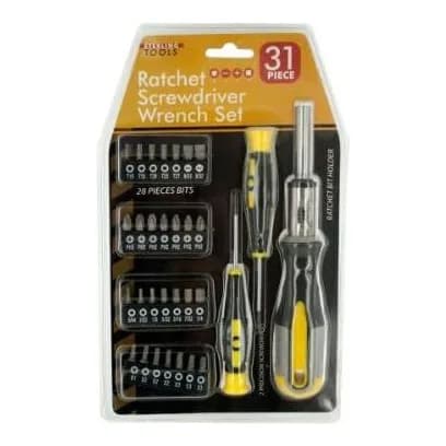 Sterling 31-Piece Ratchet Screwdriver & Wrench Set