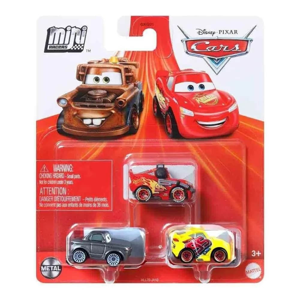 Disney Pixar Cars Mini Racers 3-Pack