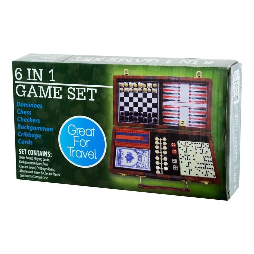Bulk Buys 6-in-1 Travel Game Set